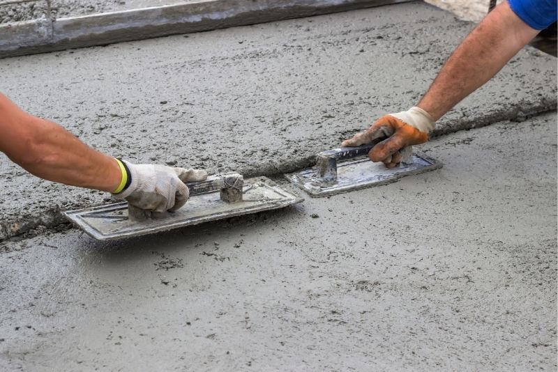 concreting work ongoing